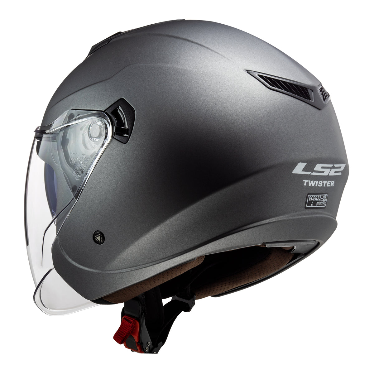 LS2 OF573 Twister II Single Mono Helmet - Matte Titanium