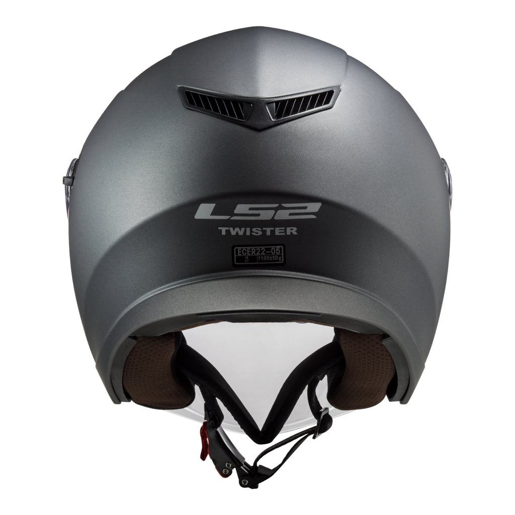 LS2 OF573 Twister II Single Mono Helmet - Matte Titanium