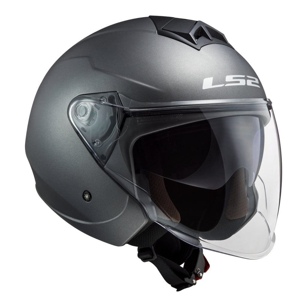 LS2 OF573 Twister II Single Mono Helmet - Matte Titanium