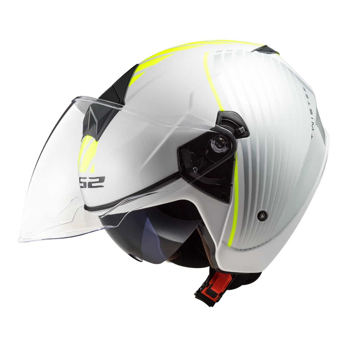 LS2 OF573 Twister II Luna Helmet - White / Silver