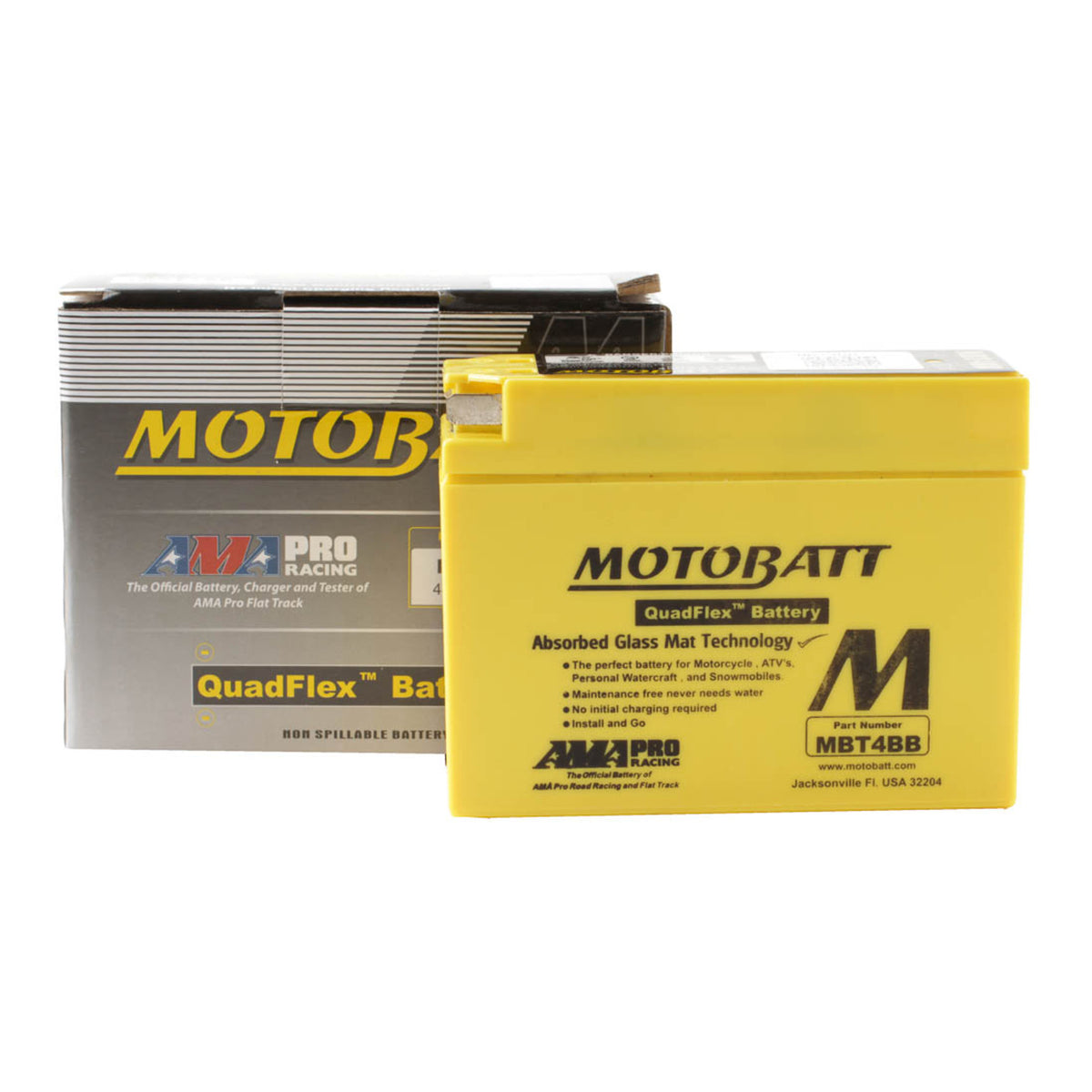 Motobatt Battery Quadflex AGM - MBT4BB