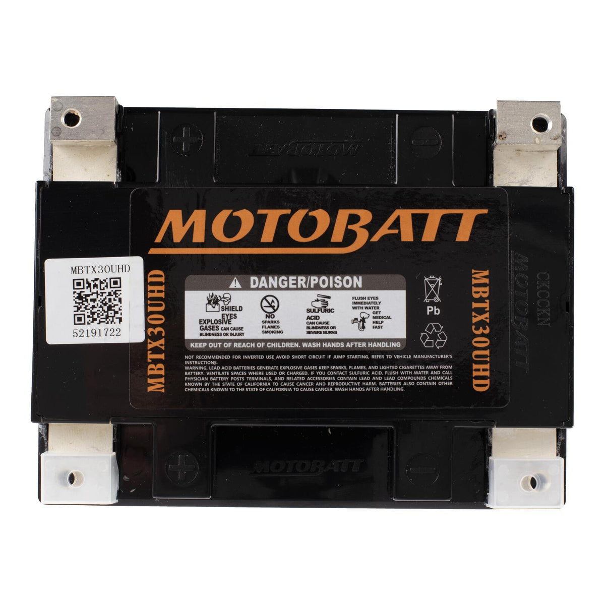 Motobatt Battery Quadflex AGM - MBTX30UHD
