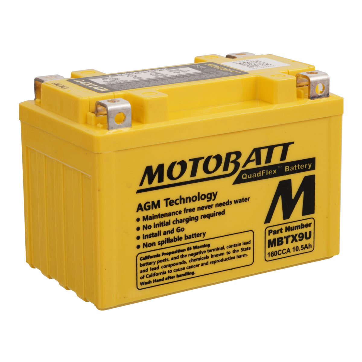 Motobatt Battery Quadflex AGM - MBTX9U