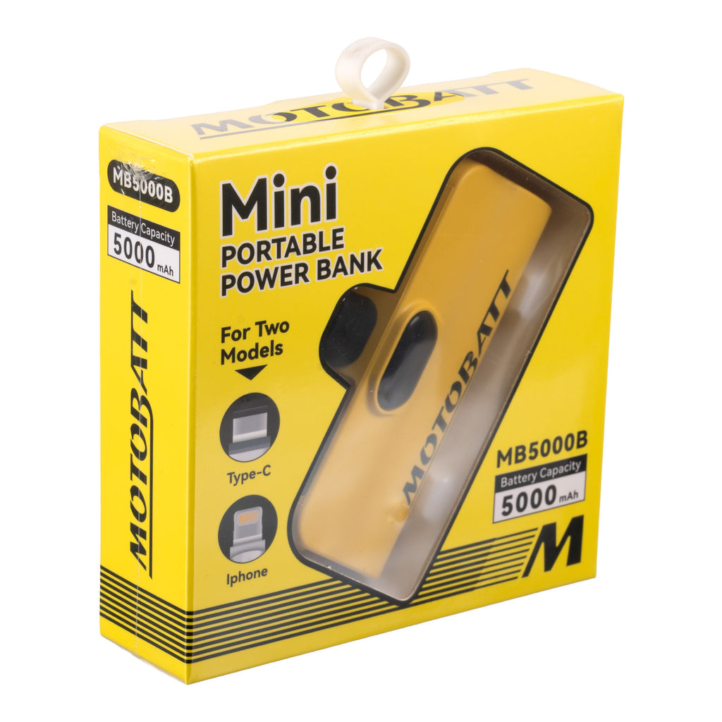 Motobatt Lithium Mini Portable Power Bank 5000mAh