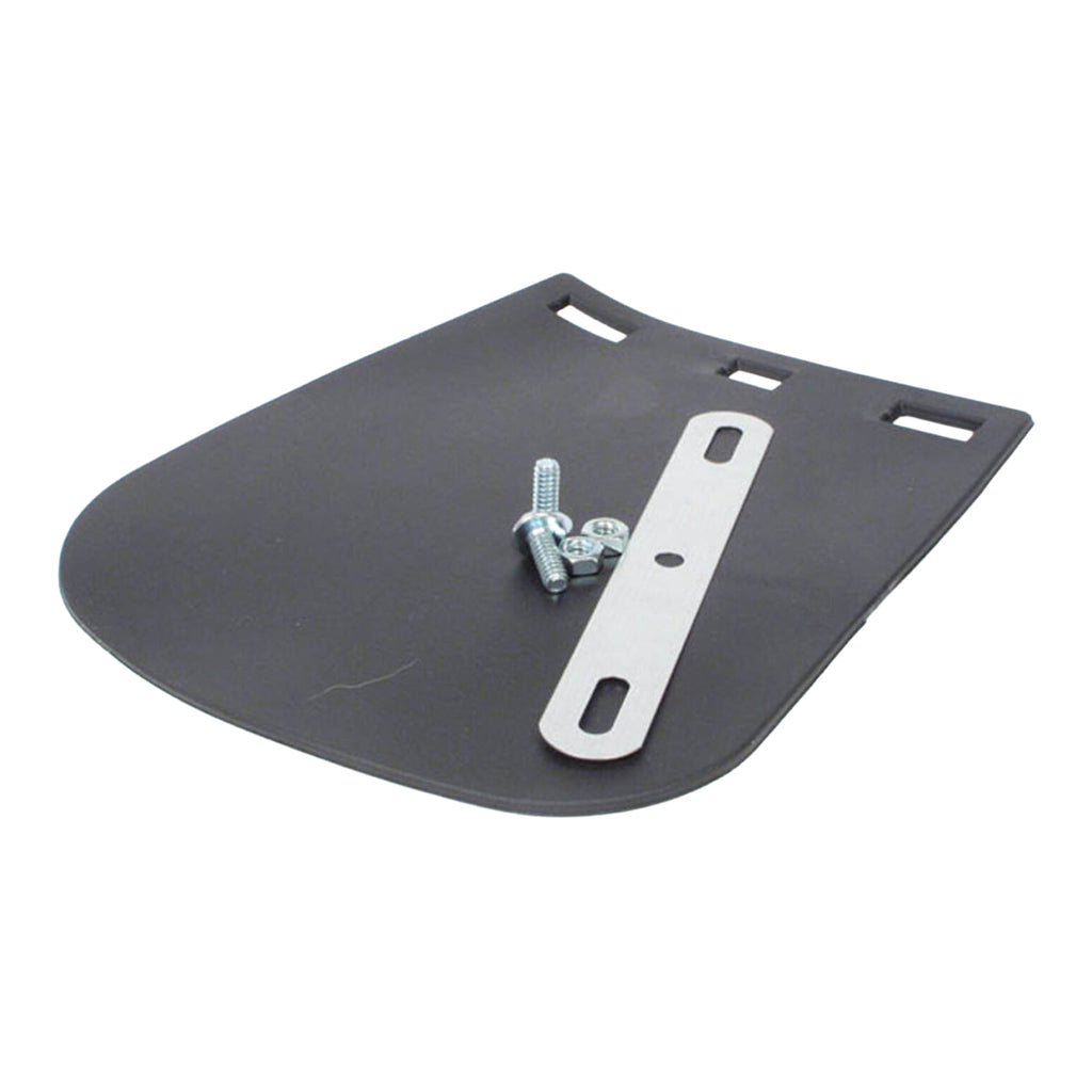 WMP MUDFLAP BLK PVC LGE MOTORCYCLE