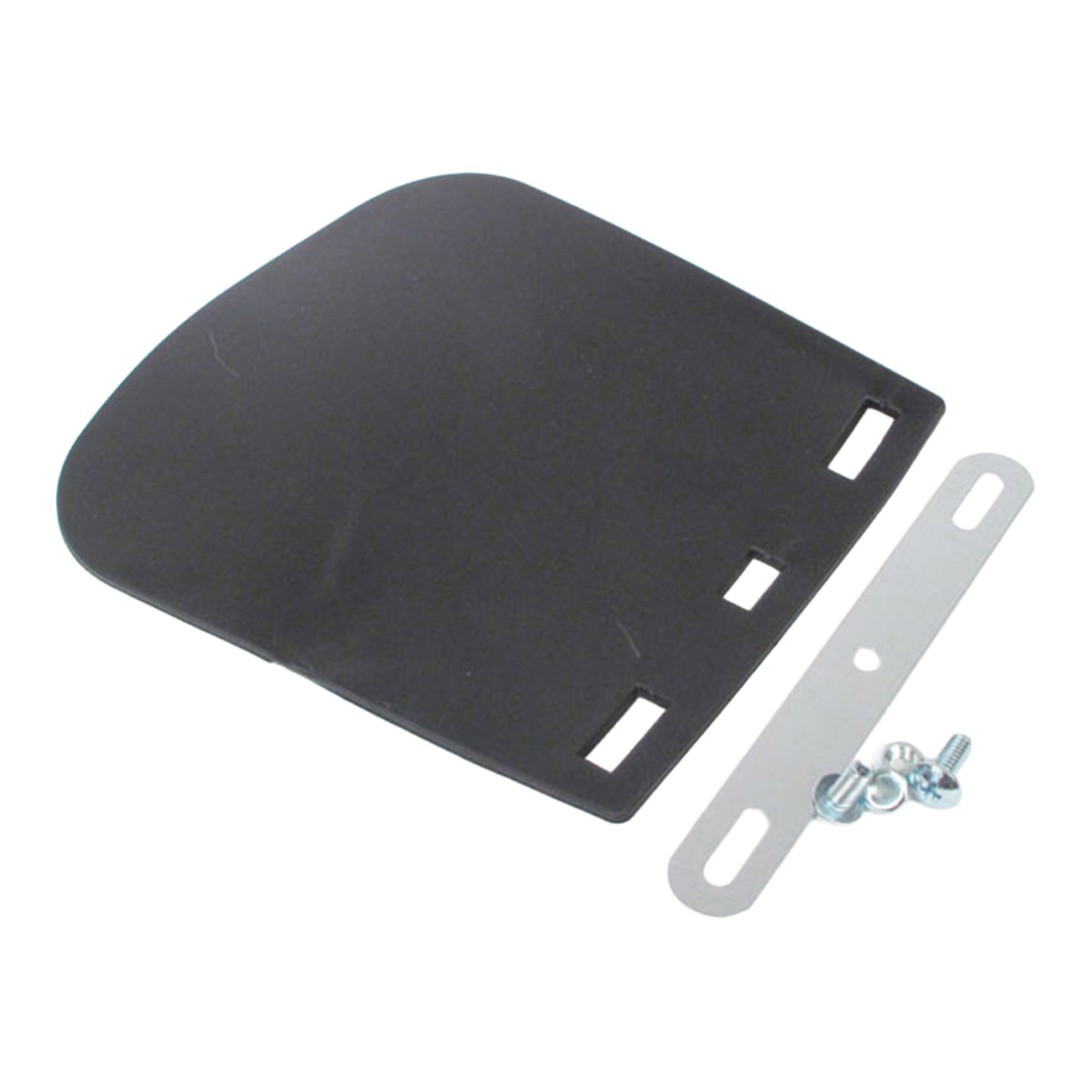 WMP MUDFLAP BLK PVC LGE MOTORCYCLE