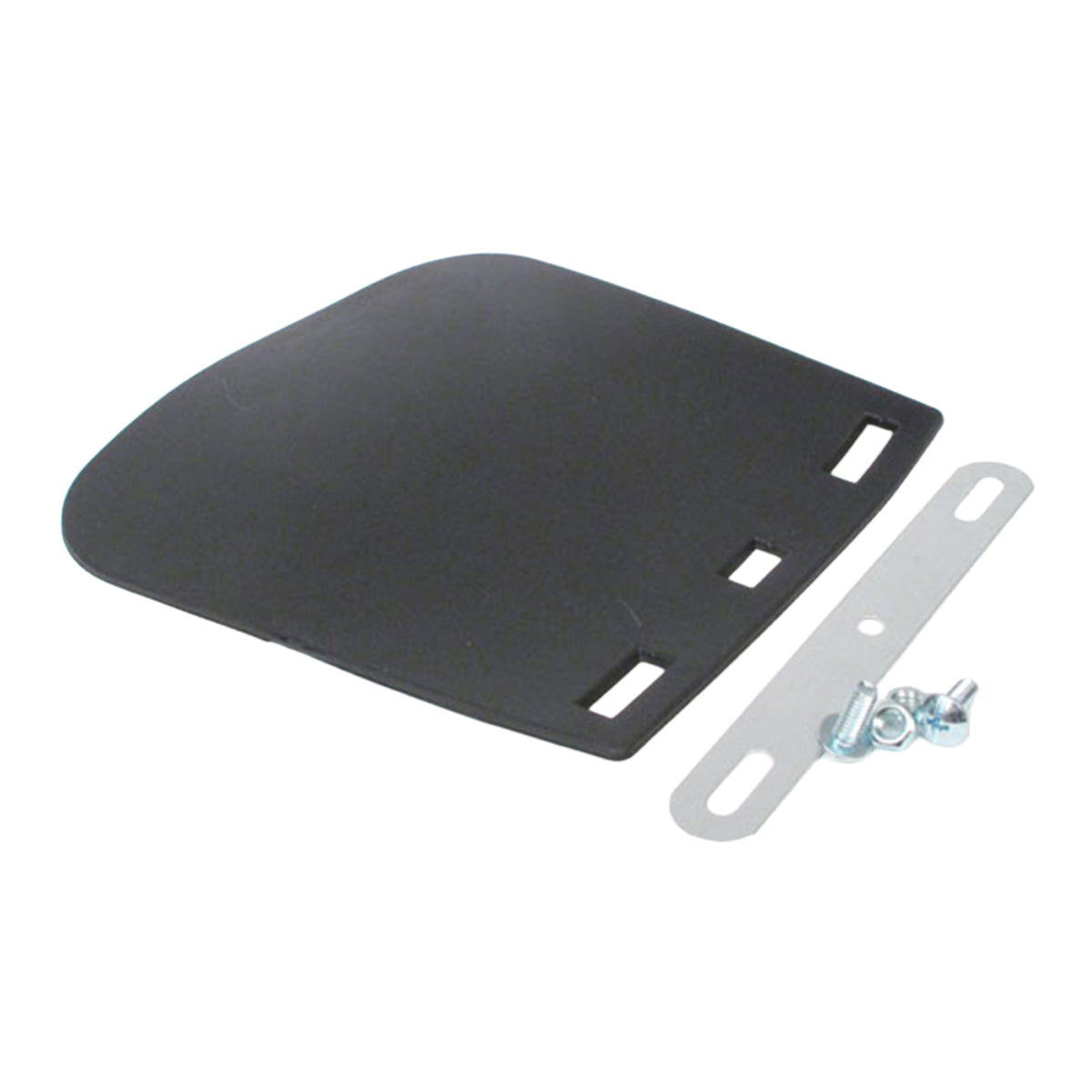 WMP MUDFLAP BLK PVC LGE MOTORCYCLE