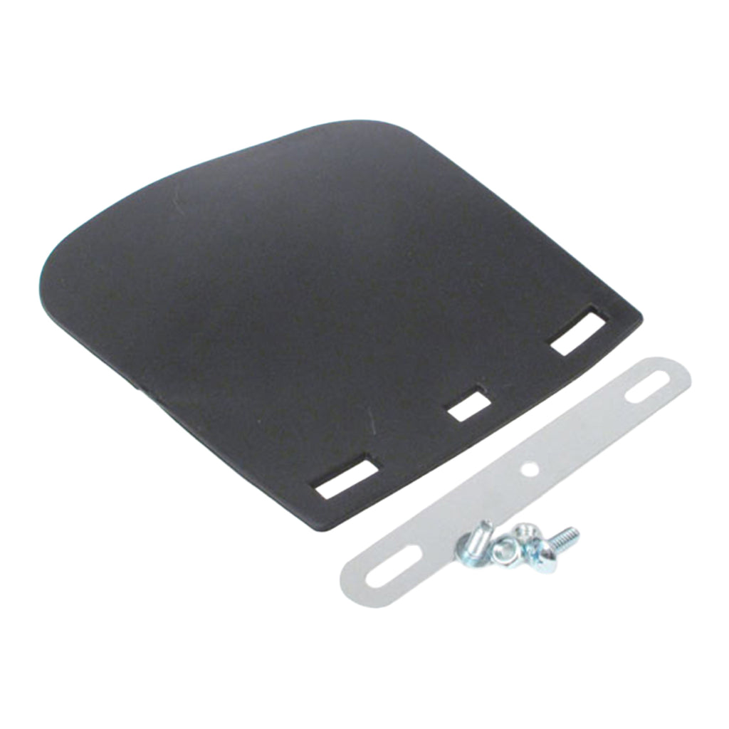 WMP MUDFLAP BLK PVC LGE MOTORCYCLE