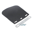 WMP MUDFLAP BLK PVC LGE MOTORCYCLE
