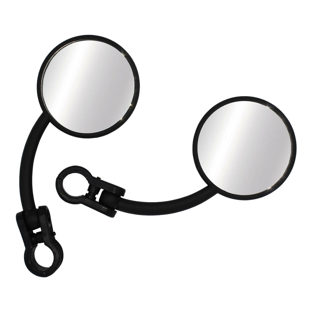 WMP Mirror Pair Universal Folding Enduro 7/8 Black