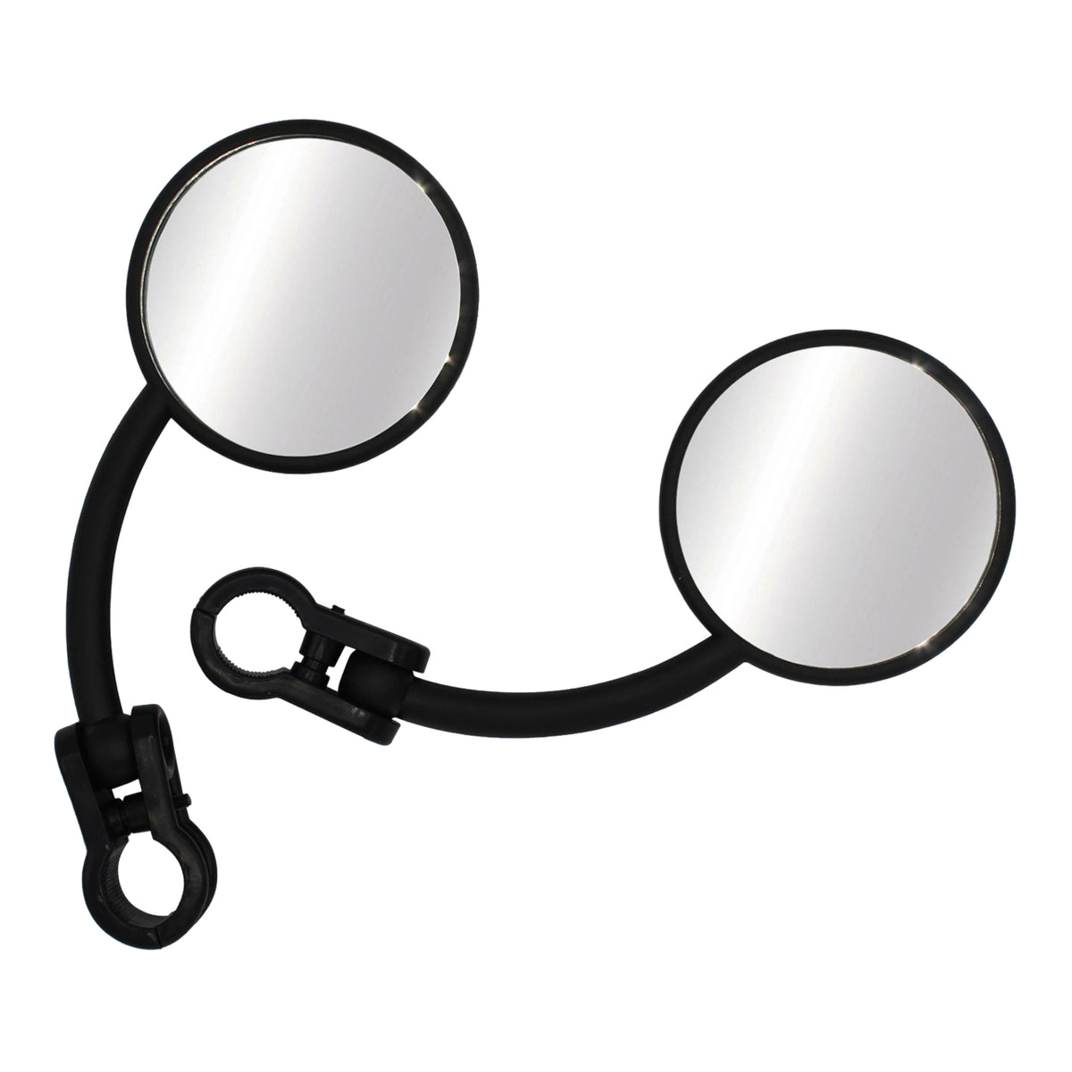 WMP Mirror Pair Universal Folding Enduro 7/8 Black