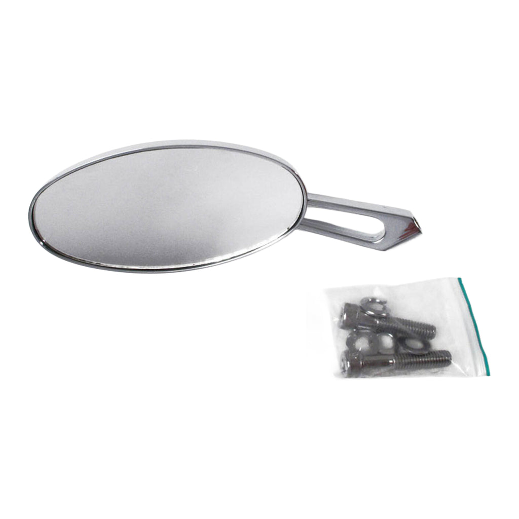 WMP Mirror Oval Cruiser Right-hand Short Stem