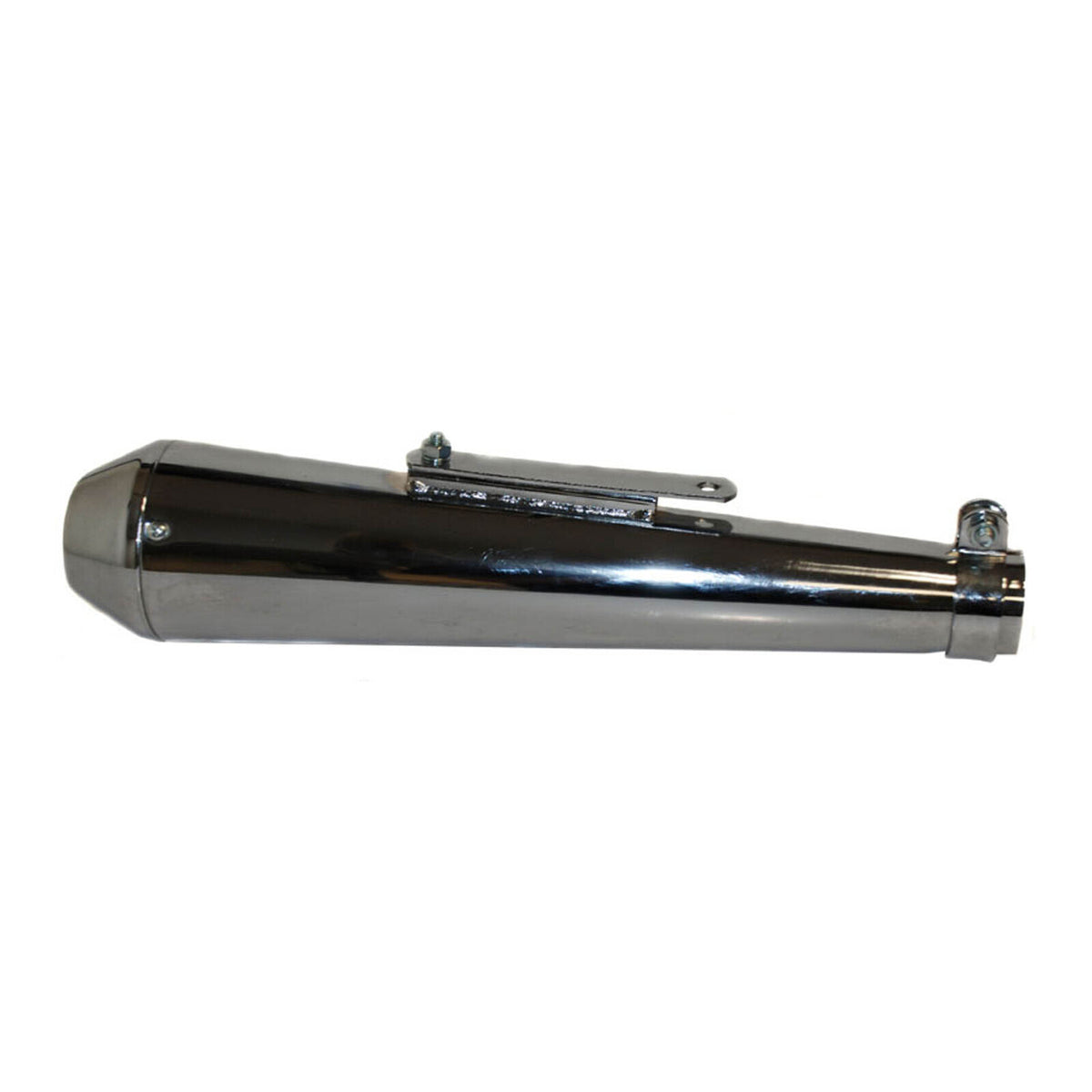 WMP Muffler Shorty Megaphone Reverse Cone - Chrome