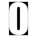 WMP Race Number - White #0 (10 Pack)