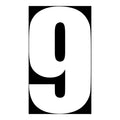 WMP Race Number - White #9 (10 Pack)