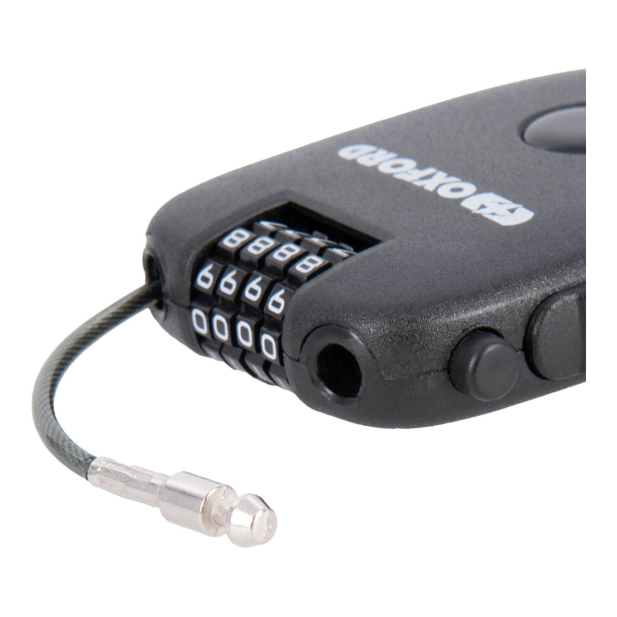 Oxford Retractable Combination Cable Lock 75cm - Black