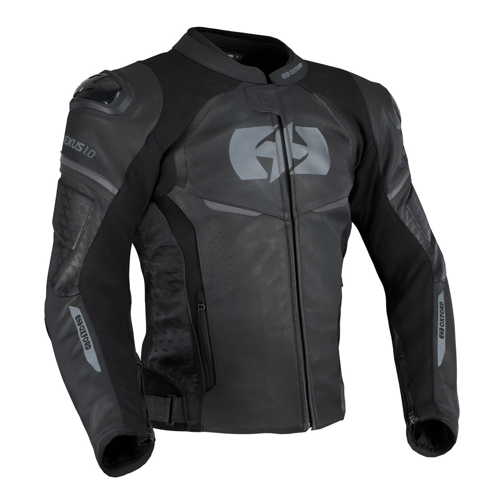Oxford Nexus 1.0 Leather MS Jacket - Stealth Black