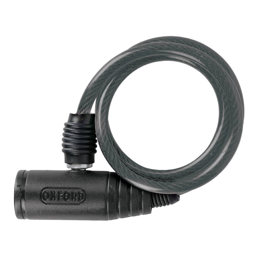 Oxford Bumper Cable Lock Smoke 6mm X 600mm