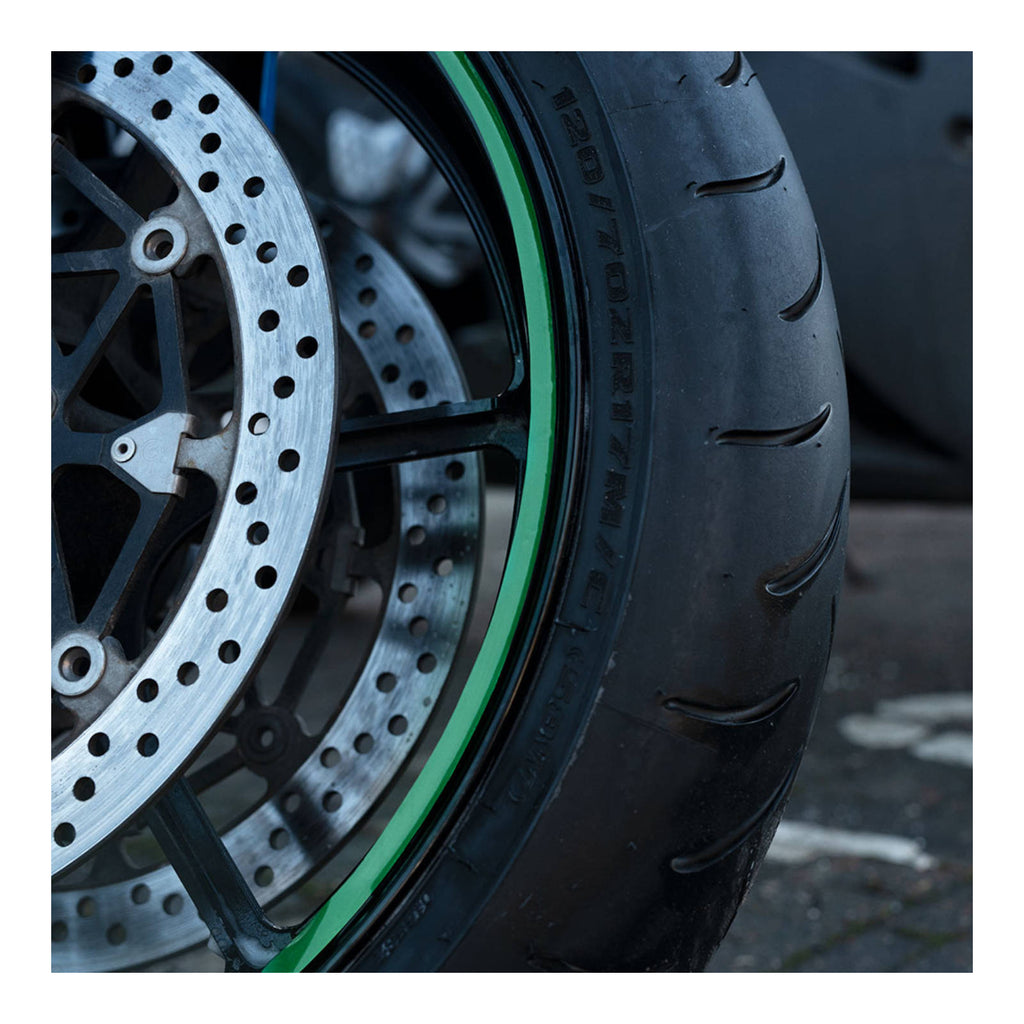 Oxford Wheel Stripes - Fluorescent Green