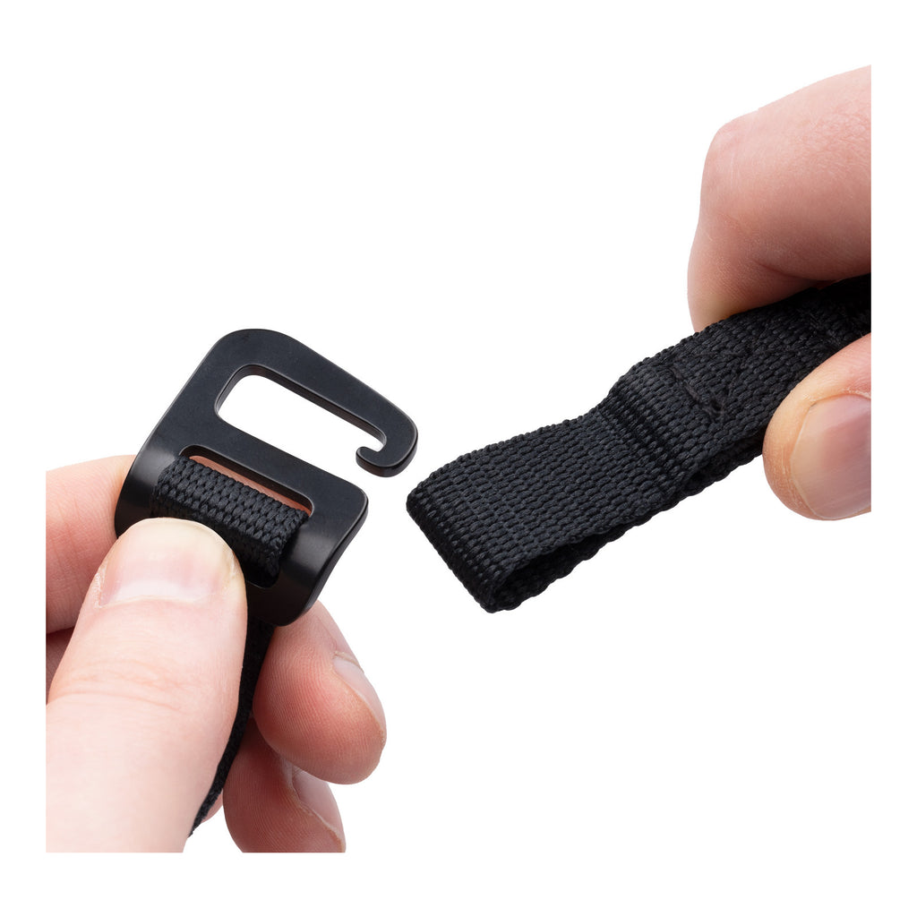 Oxford Atlas G-Hook 17mm X 2.0m Black (Pair)