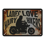 Oxford Garage Metal Sign: Ladies Love Hairy Bikers