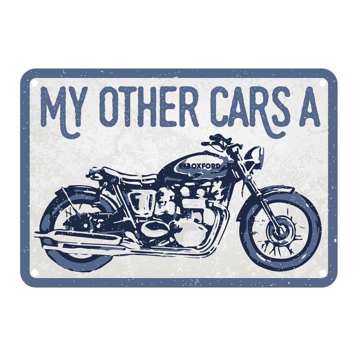 Oxford Garage Metal Sign: My Other Car's A