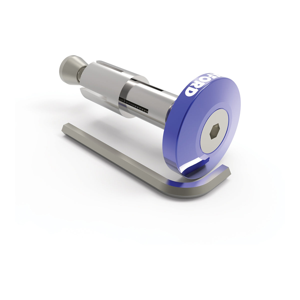 Oxford Handlebar Bar Ends 2 - Blu Anodised