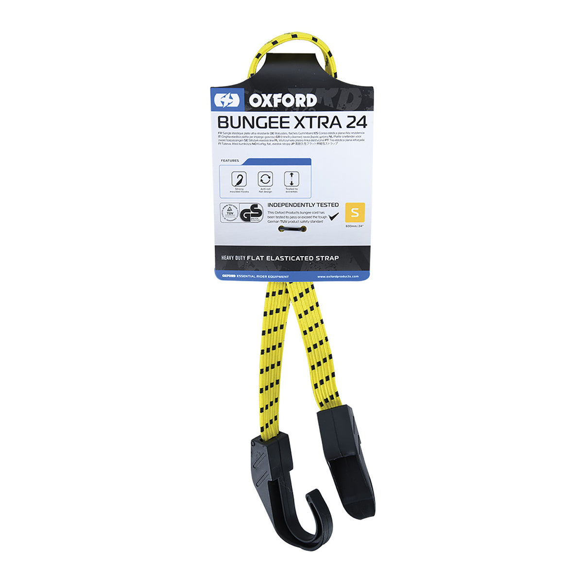 Oxford Bungie Xtra 16mm X 800mm - Yellow