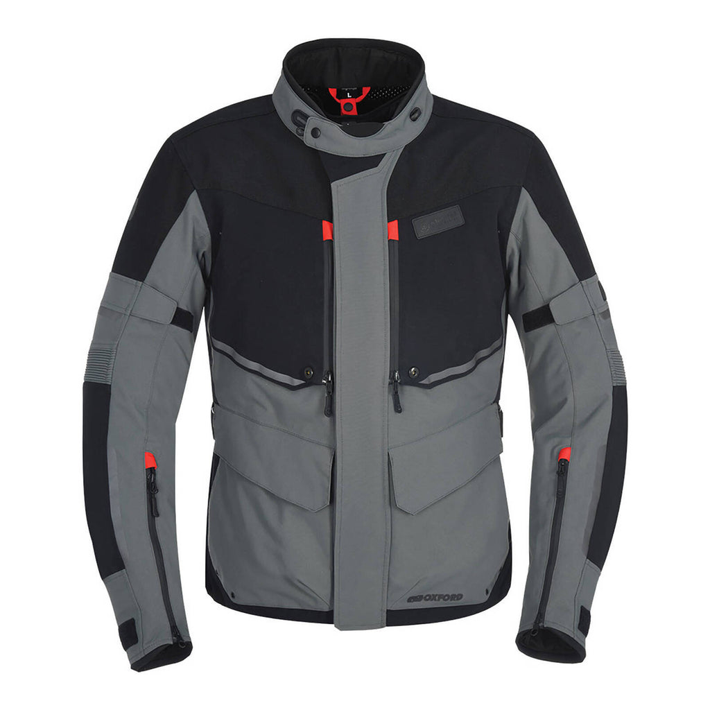 Oxford Mondial Laminate Jacket - Black / Grey
