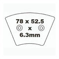 Premier Brake Pads - P Organic Standard