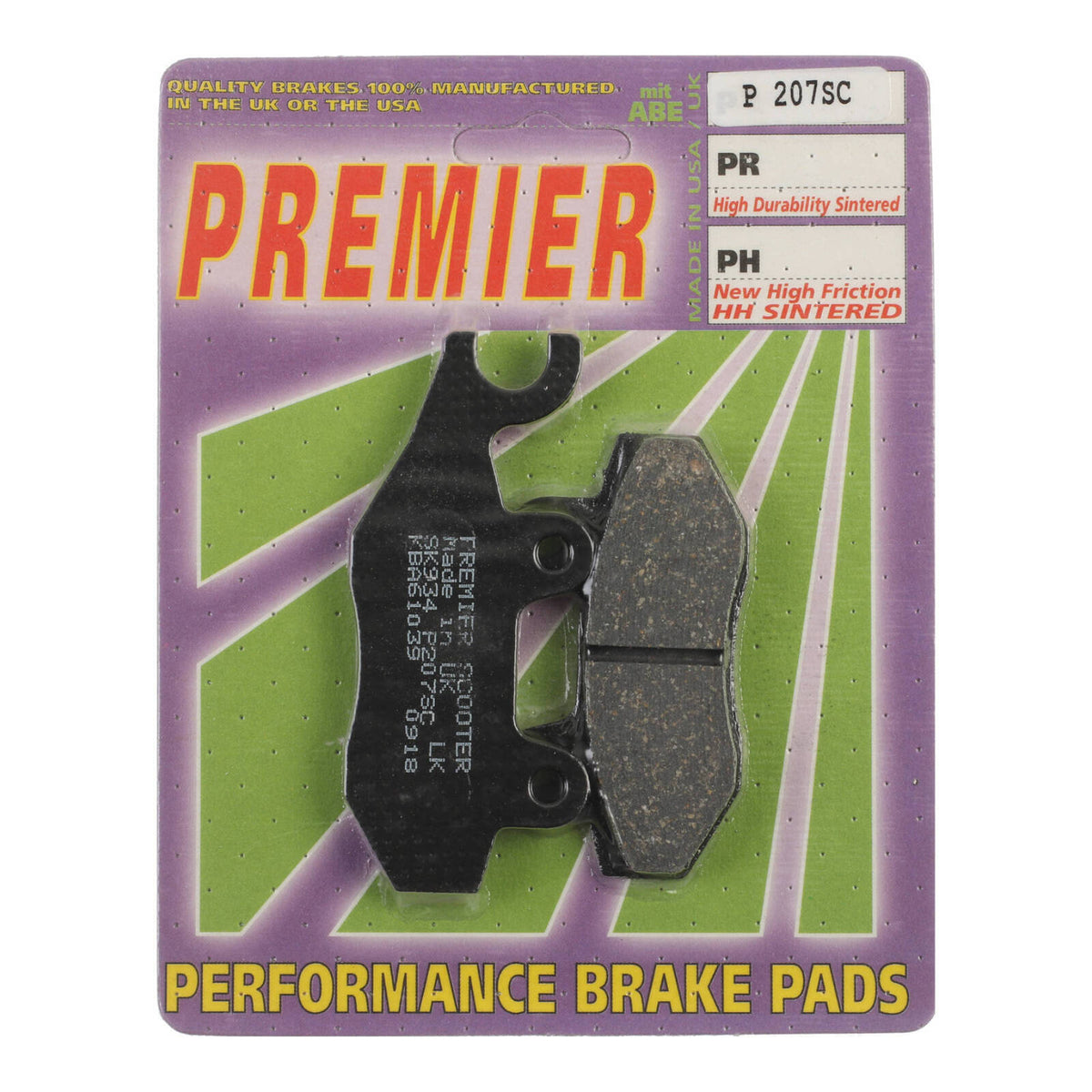 Premier Brake Pads - P Organic Standard