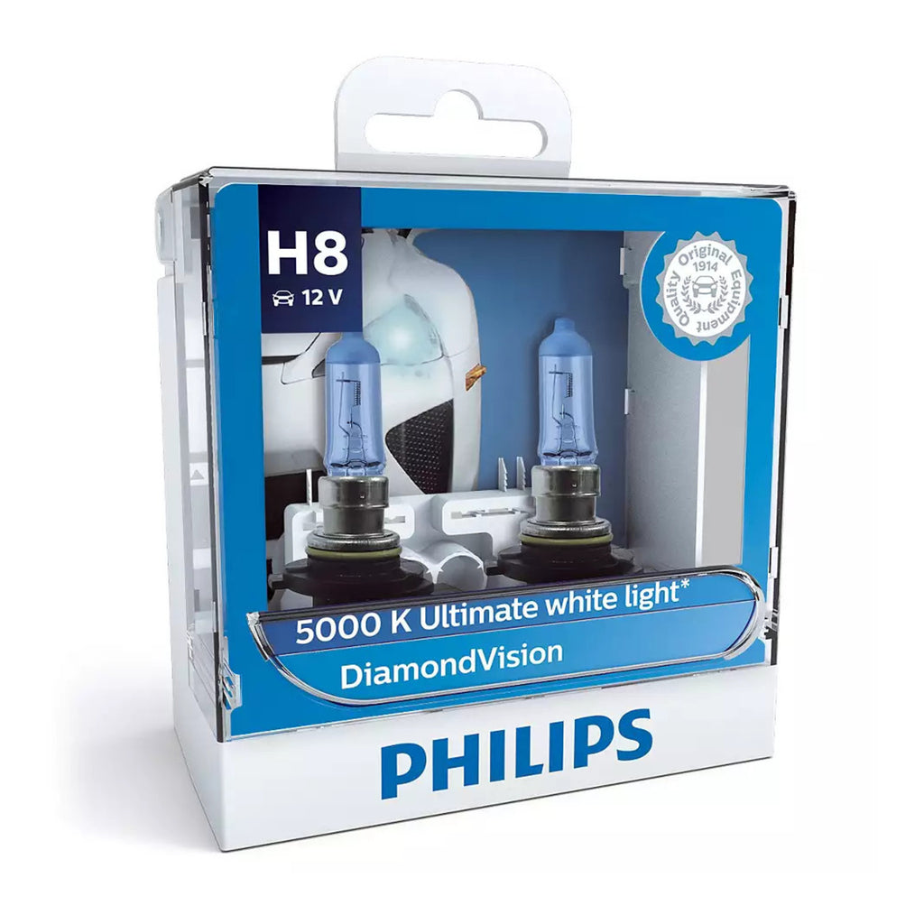 Philips Bulb H8 12360 DV 12V 35W PGJ19-1 S2 (2pk) Diamond Vision
