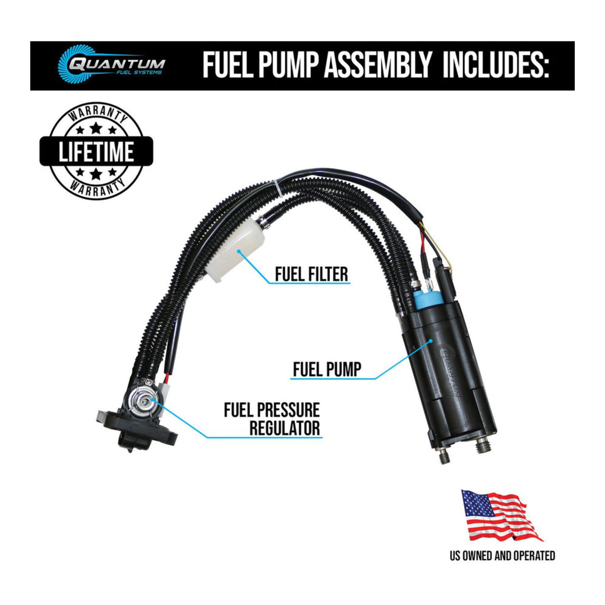 Quantum In-Tank EFI OEM Replacement Fuel Pump with Assembly