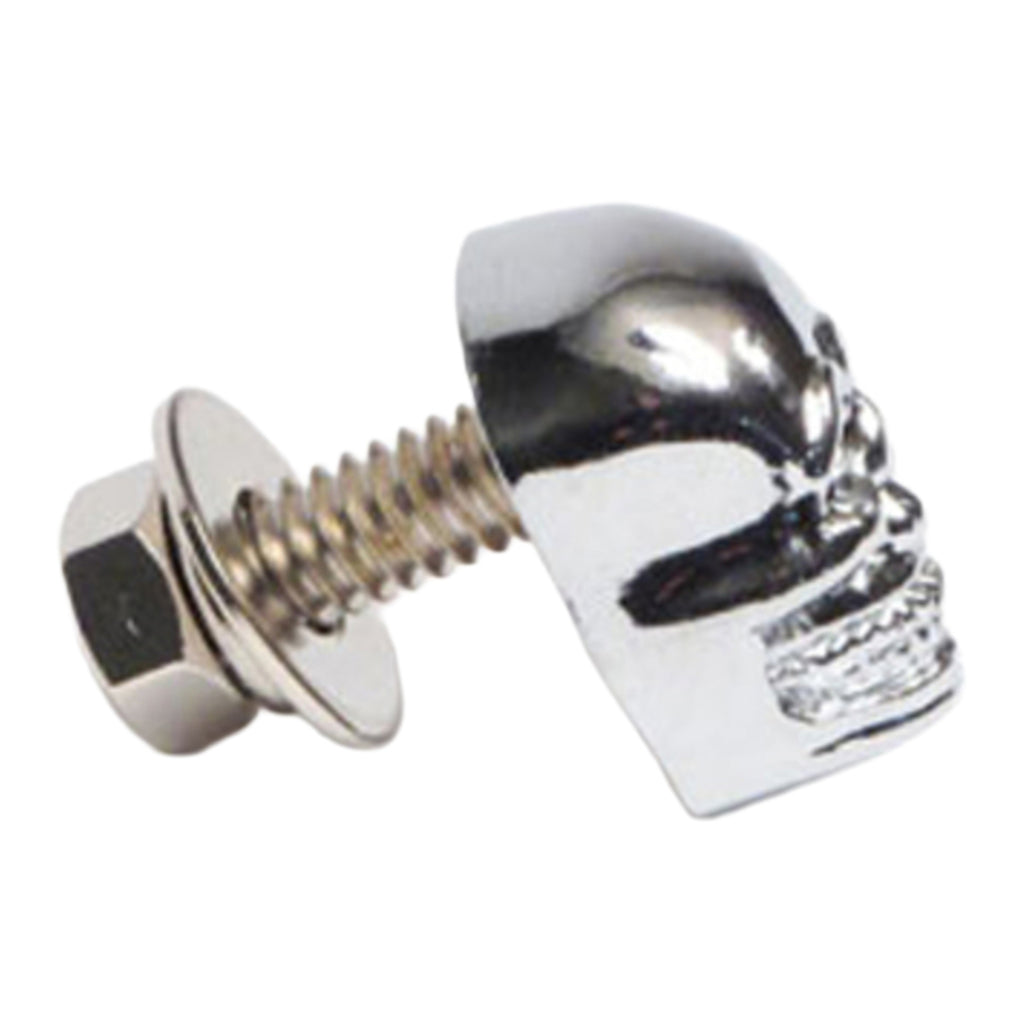 SKULL BOLT SIL SML AA38 SOLD IN PAIRS