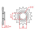 MTX 1535 Steel Front Sprocket #525 (10-238)