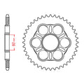 MTX 50801 Steel Rear Sprocket #525 (11-50801)
