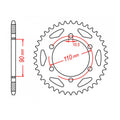 MTX 850 Steel Rear Sprocket #530 (11-256)