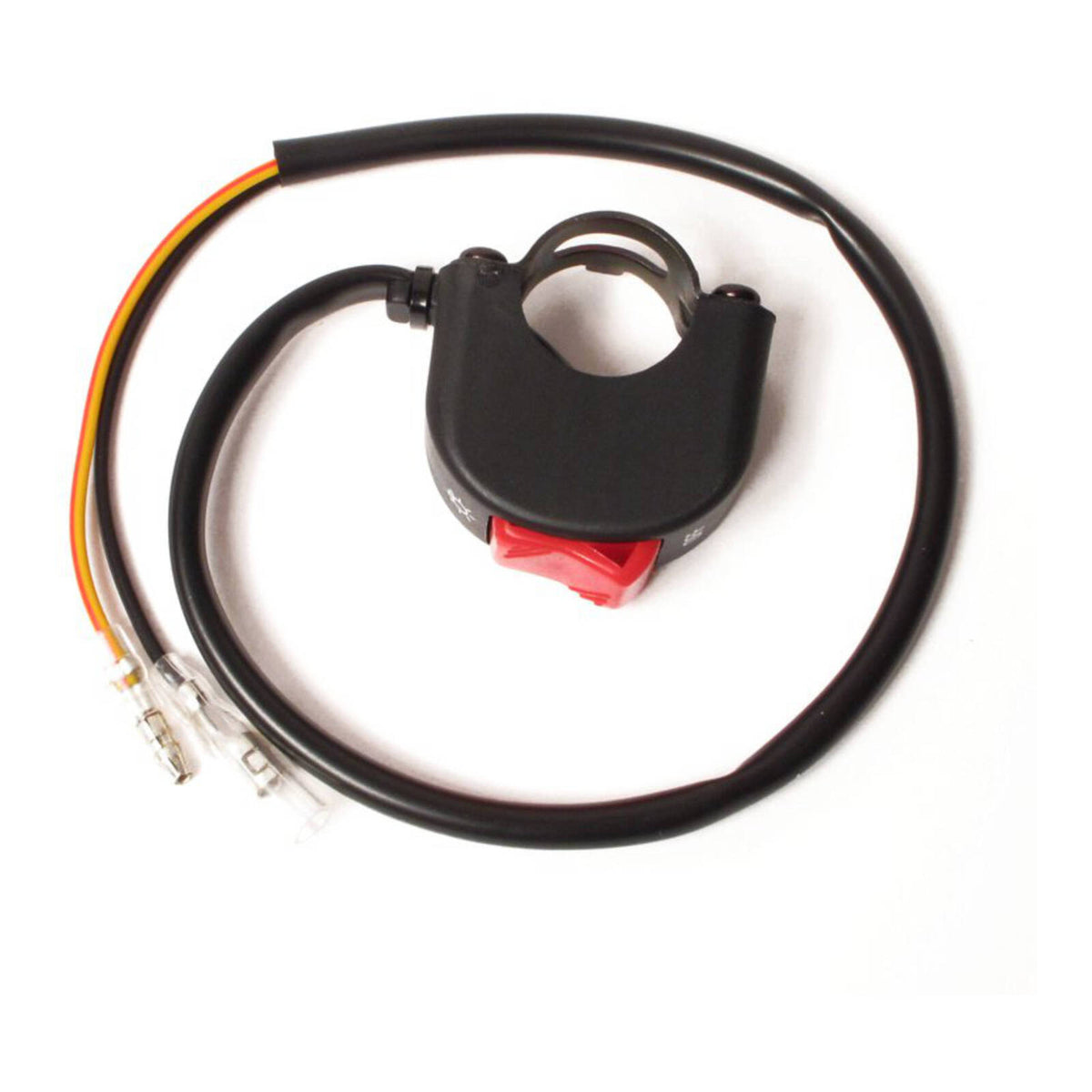 WMP SWITCH BLOCK HEADLIGHT ON-OFF (20mm) RED TOGGLE
