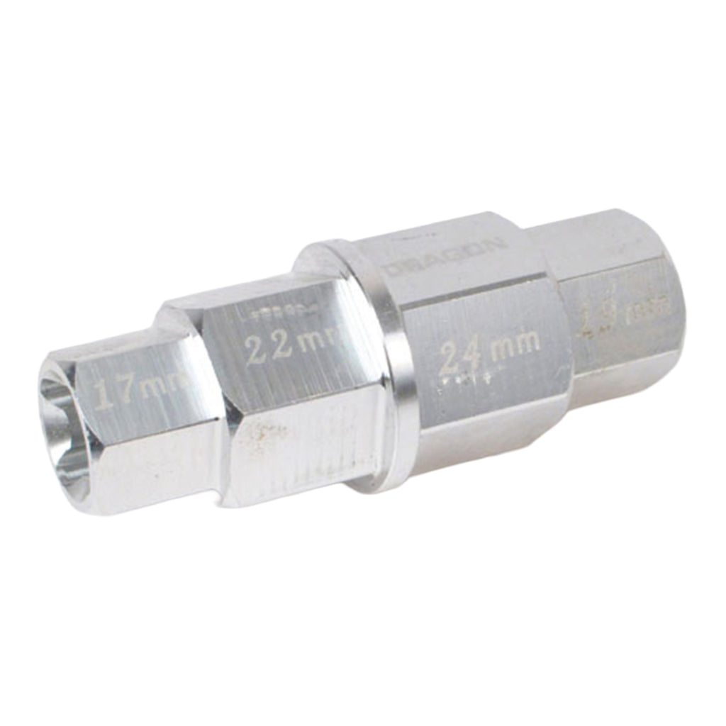 WMP 4-IN-1 HEX AXLE TOOL 17 19 22 24mm ALUM