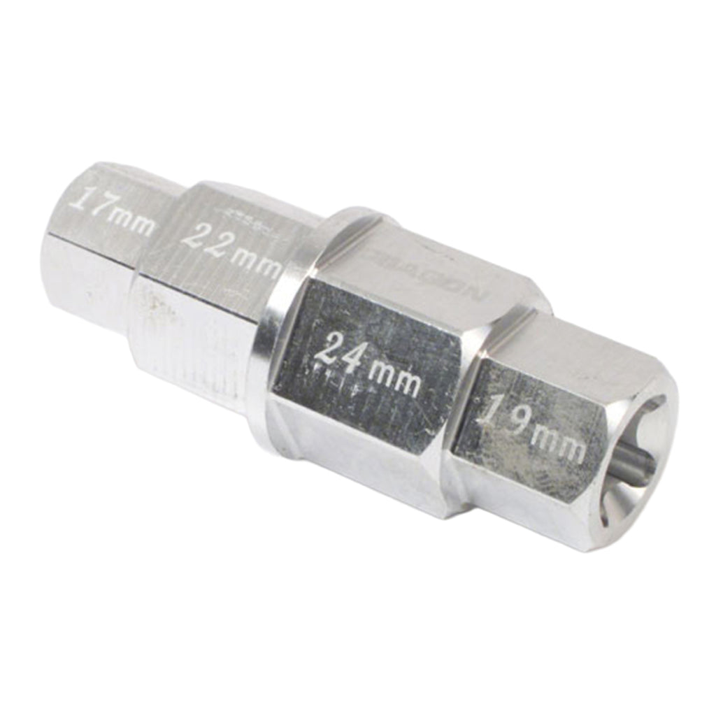 WMP 4-IN-1 HEX AXLE TOOL 17 19 22 24mm ALUM
