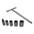 WMP MINI T-HANDLE SOCKET SET 6/8/10/12/14MM +PHILLIPS#2