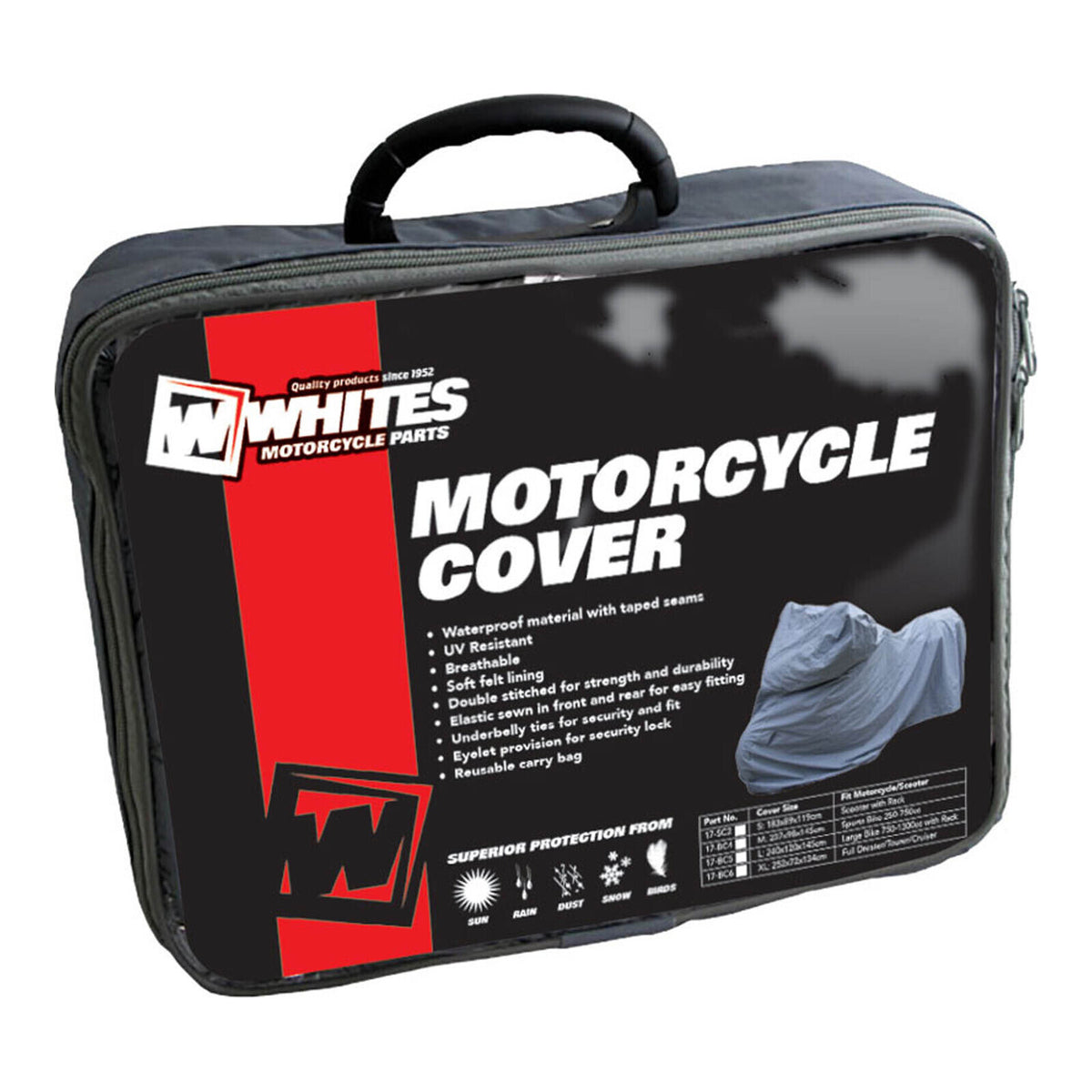 WMP PREMIUM BIKE COVER - SPORT BIKE 250-750CC