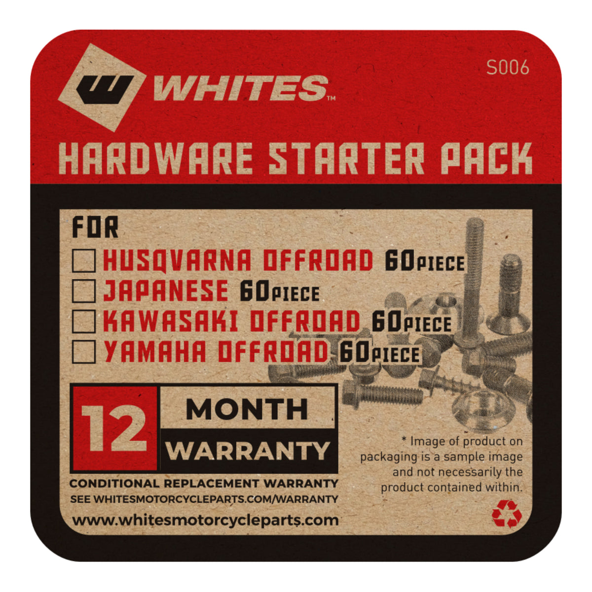 WMP Hardware Starter Pack - Husqvarna Offroad 60PCS
