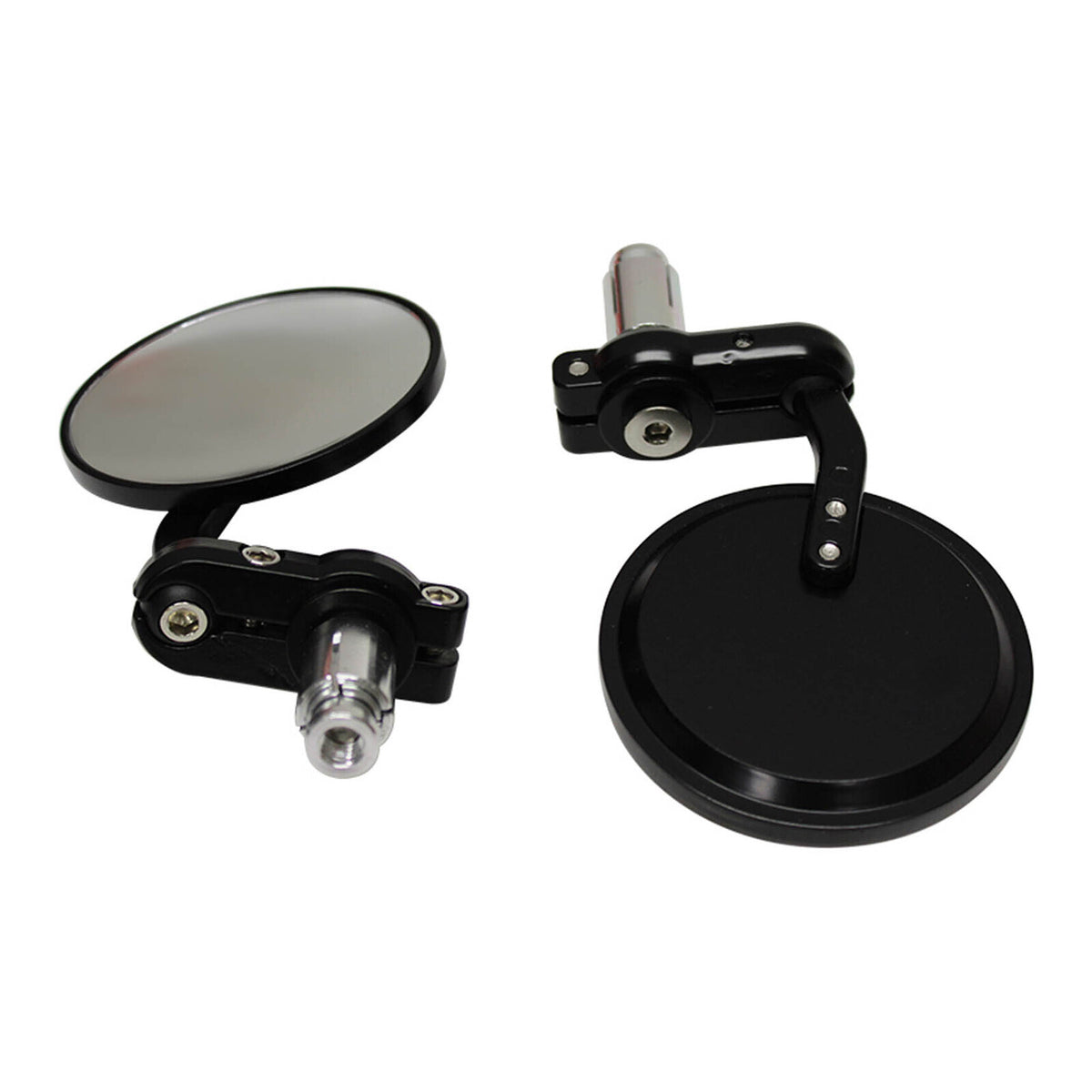 WMP Handlebar Bar End Mirrors Pair Black