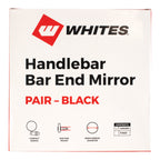 WMP Handlebar Bar End Mirrors Pair - Hinged - Black