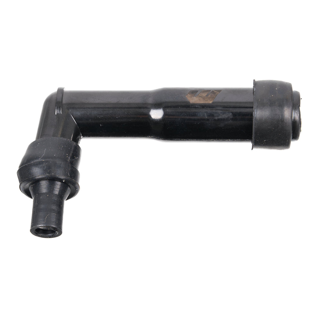 WMP Spark Plug Cap - Replaces XB05F - Long Right Angle - Black