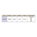 WMP Spark Plug Cap (Replaces SB05E) Straight - Black