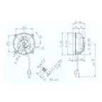 SPAL UNIVERSAL 12V COOLING FAN - 104MM DIAM X 60MM HIGH