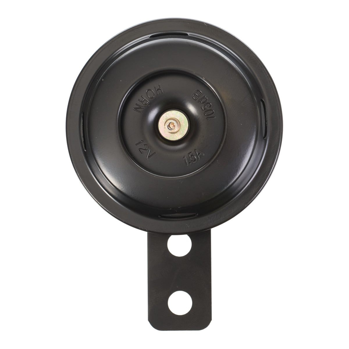 WMP 12v Horn - Round Blk - 70mm Diametre - 110db