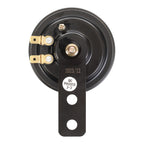 WMP 12v Horn - Round Blk - 70mm Diametre - 110db